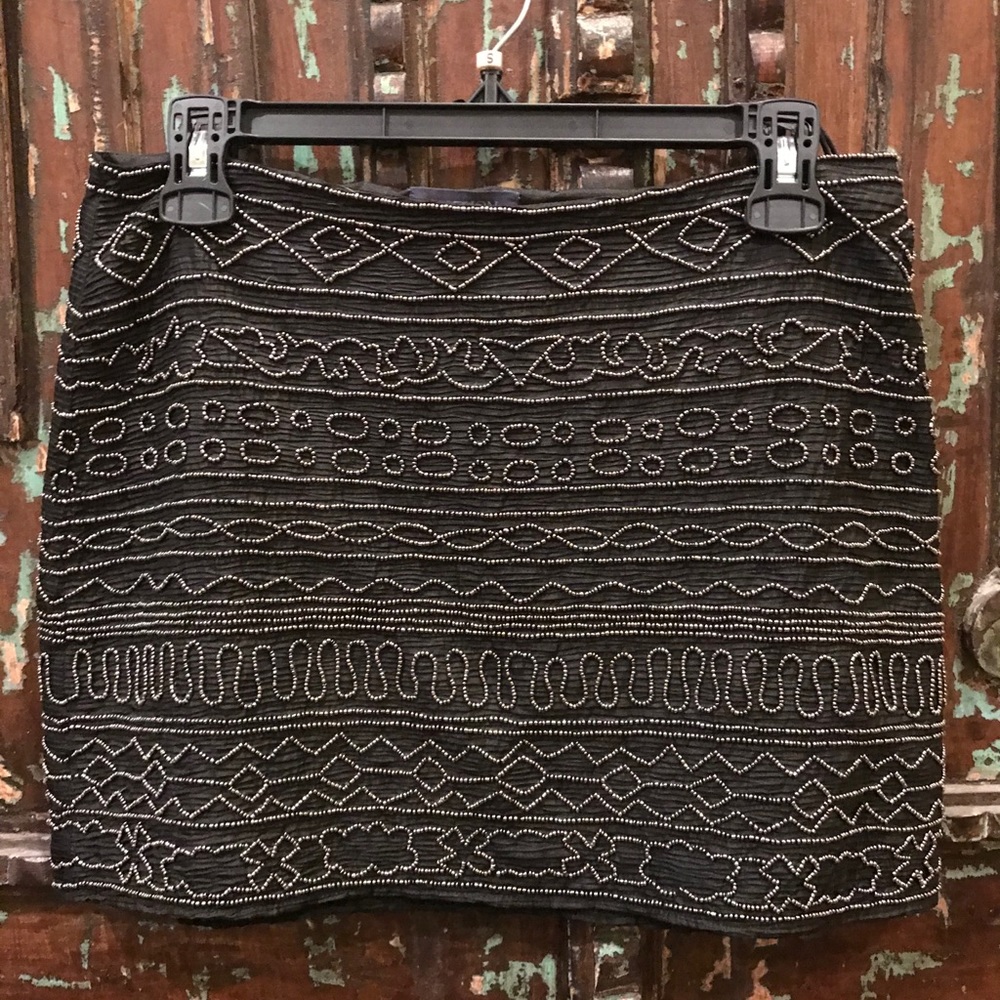 Gryphon beaded mini skirt